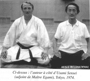 Usami Tadao Sensei em atividade de Karatê